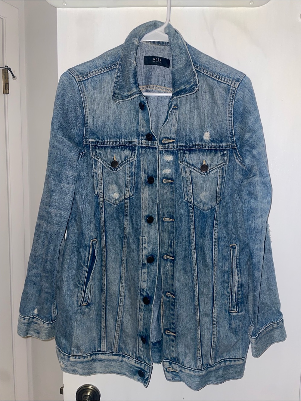 Able Light Blue oversized Denim Jacket